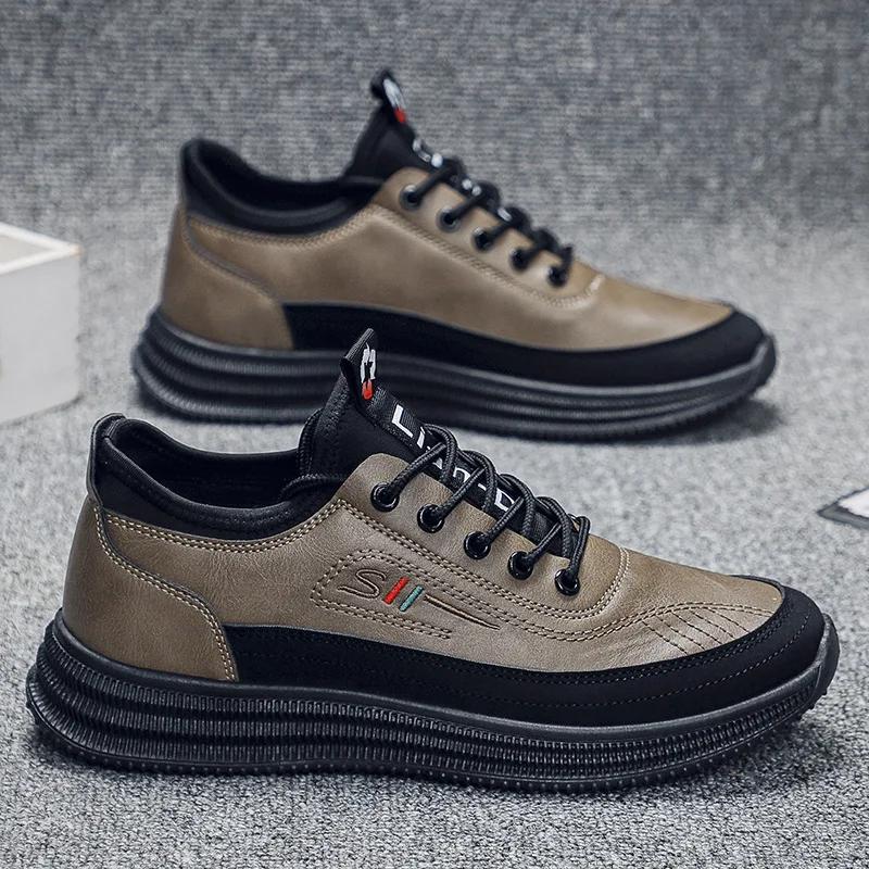 Autumn Men's Casual Shoes Brand Men's Sneakers Breath Soft Male Board Shoes Flats Wear-resistant Non-slip Platform Shoes for Men