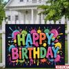 Hip Hop Graffiti Backdrop Banner 1pc - Photo Booth Props