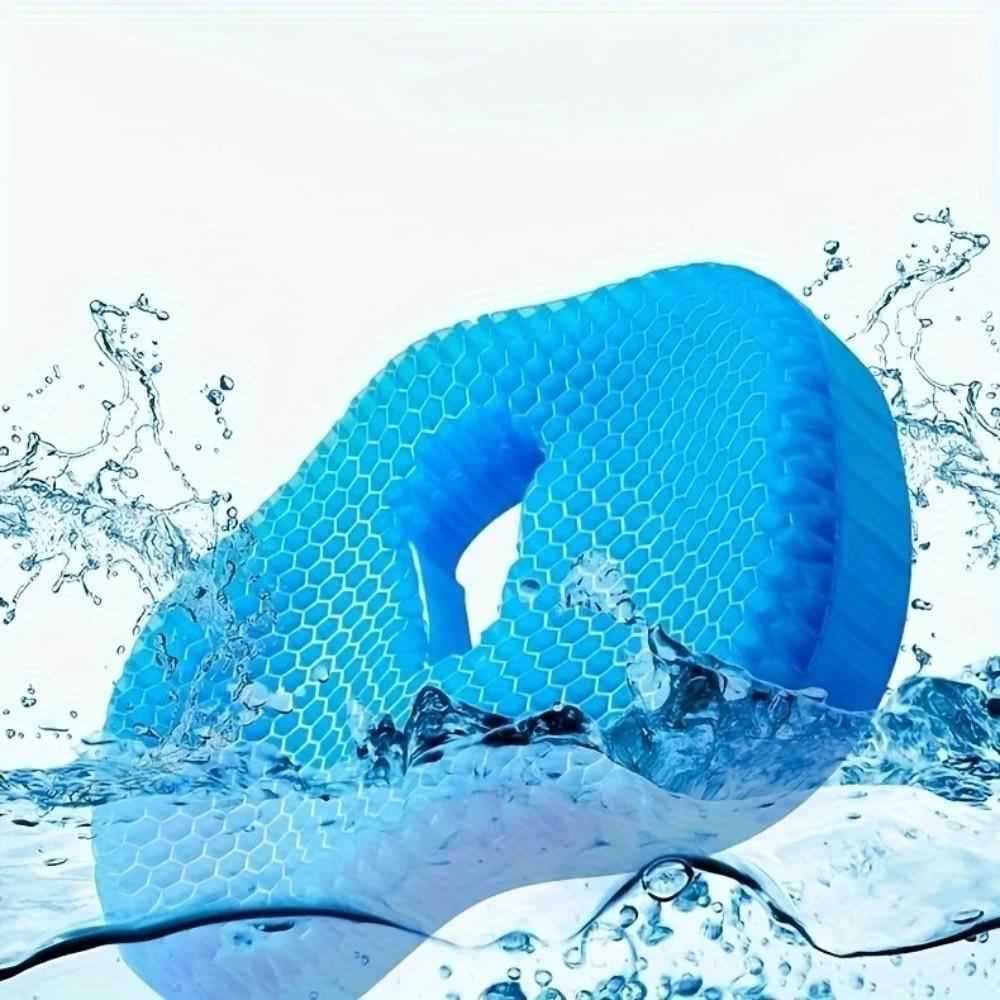 New Soft Gel Seat Cushion U-Shaped Ergonomic Ice Cooling Pad Thickened Honeycomb Seat Cushion Office Chair
