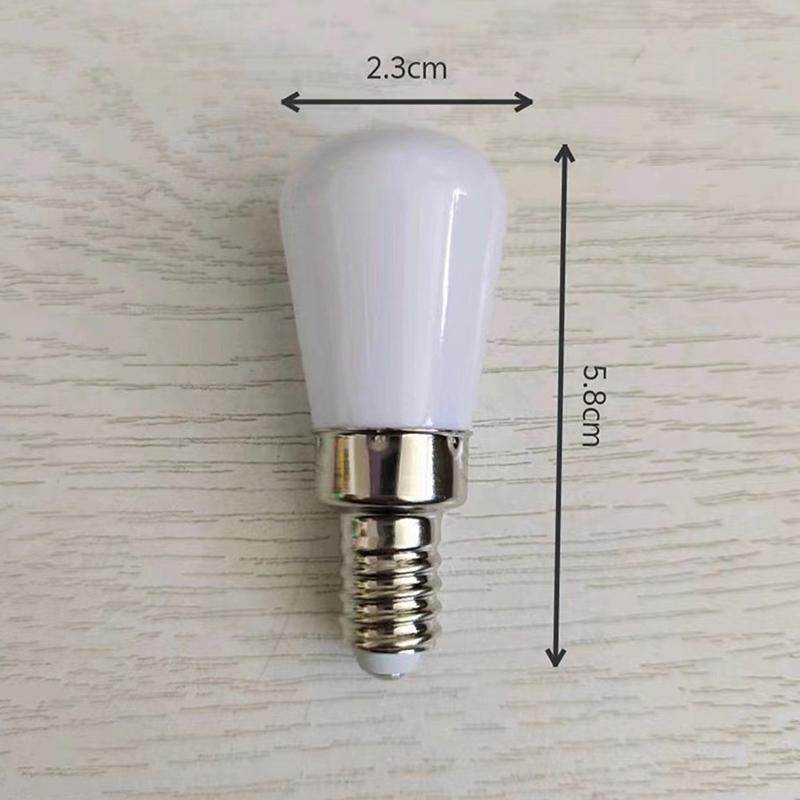 5Pcs E12/E14 Led Fridge Light Bulbs White/Warm Mini Lamp For Refrigerator Cabinet Kitchen Room Indoor Night Light Sewing Lamps