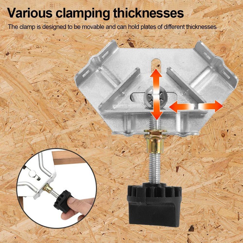 Stainless Steel Right Angle Clamp Quick Clip Angle Clip Clamp Convenient Corner Clamp Woodworking