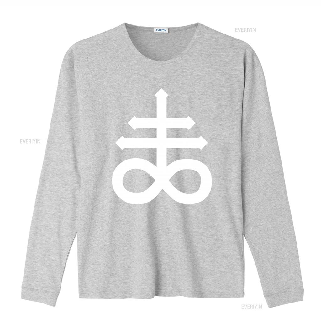 Mens Leviathan Cross T Shirt Satans Devil Design Unique and Edgy Fashion Statement vintage Washed Unisex Top For Everyday Wear