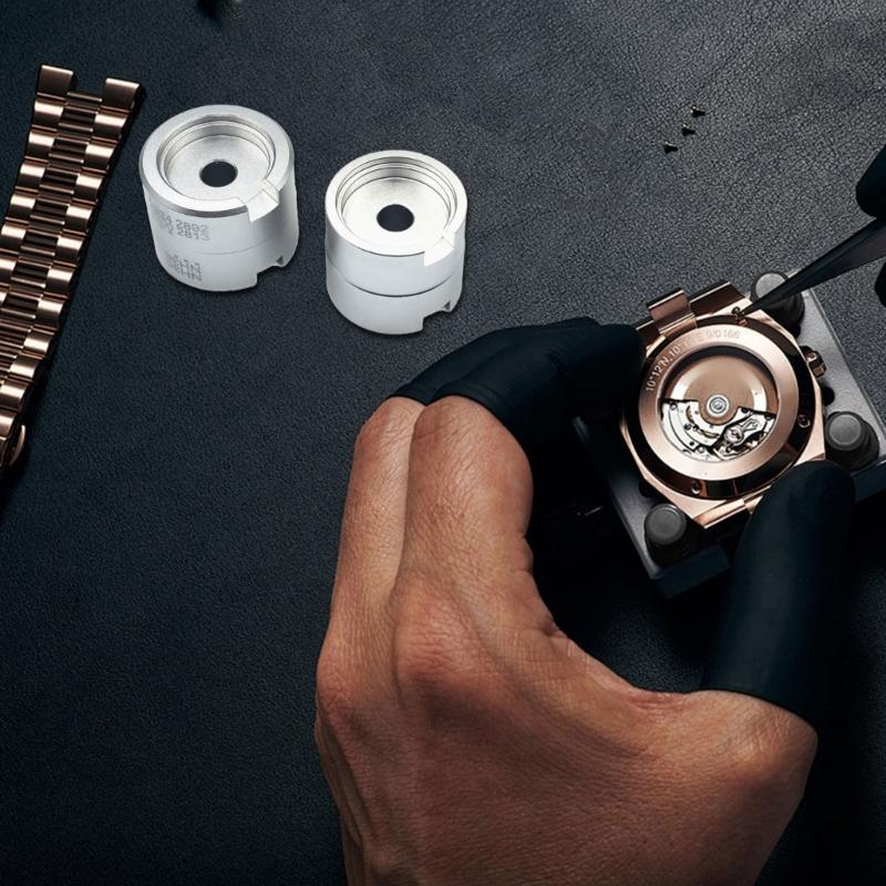 Multipurpose Watchmaker Tool with Alloy Steel Base Movement Seat Suitable for Professional Watch Repair and Assembly