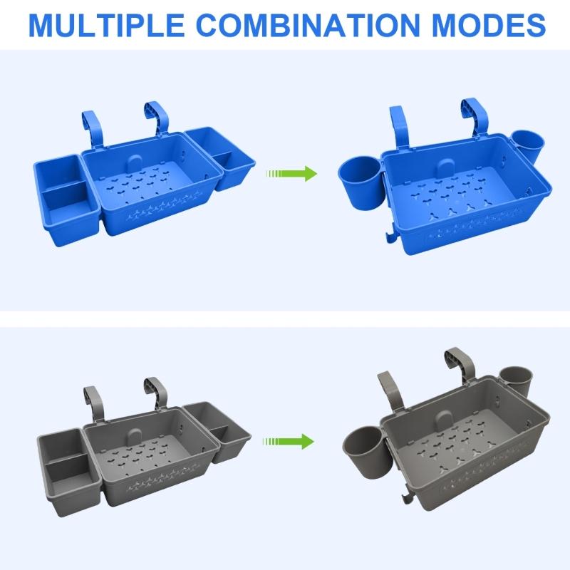 Swimming Pool Drinks Holder Hanging Storage Basket, Waterproof Mesh Organizer Removable Frame for Swim Gear Accessories