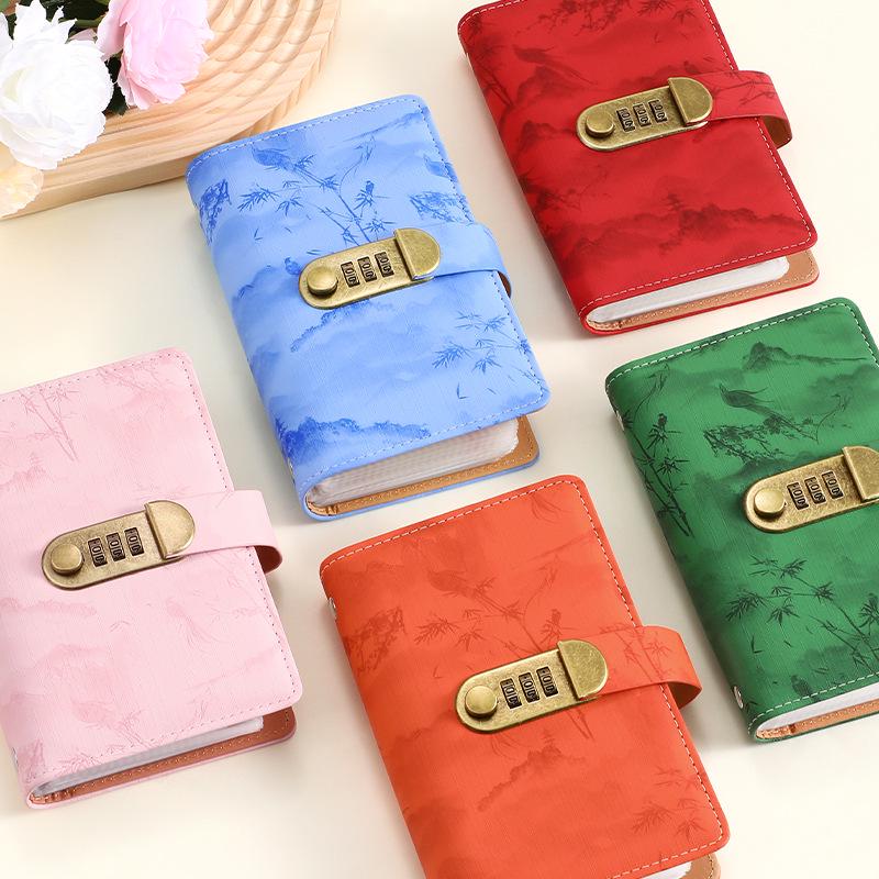 A6 Cross-Border Landscape Style Money Album with Password Lock