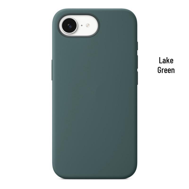 iPhone 16 Liquid Silicone MagSafe Case - Drop-Proof & Magnetic, Compatible with Official Model iPhone 16E [with logo]