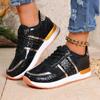 Fashion New Spring/Autumn 2025 fashionable large-sized thick-soled solid-color European and American casual low-top sports shoes