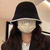 Japanese Style Adorable Round Top Bucket Hat For Women With Uv Protection Beige In
