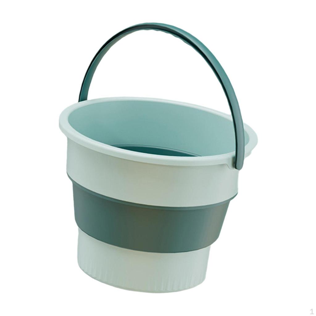Collapsible Bucket Car Wash Folding Laundry Basket for Hiking Picnics