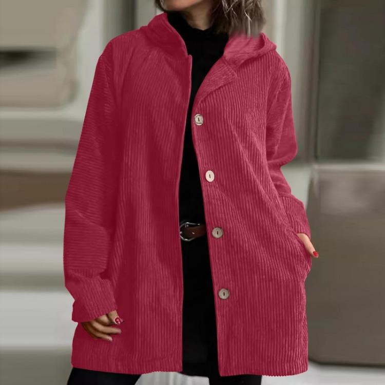 Casual Loose Jacket Women Long Sleeved Hooded Fashion Outerwear