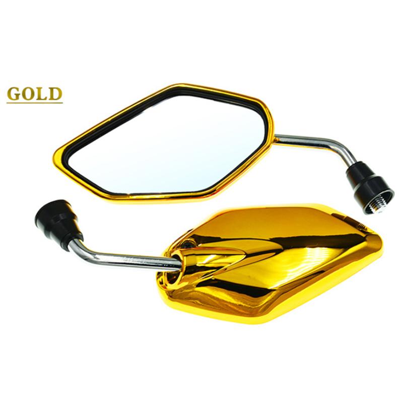 1 Para Uniwersalne Motocyklowe Lusterka Wsteczne Części Zamienne Skuter E-Bike Lusterko Pomocnicze do Cofania Modyfikowane Akcesoria