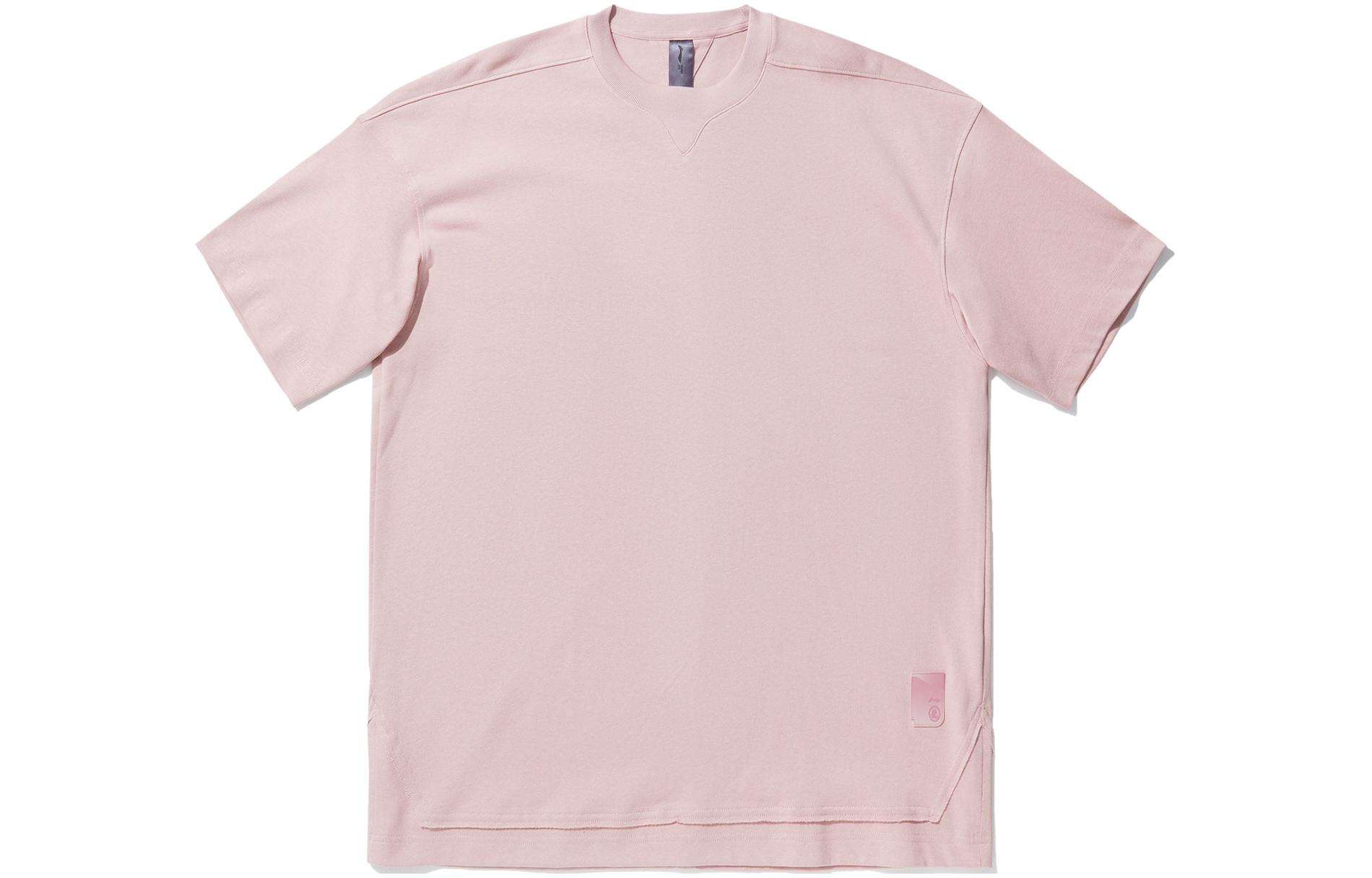 Li Ning x CHENGLONG,LIANMINGKUAN T Shirt Men s Soft Pink Purple AHSU187-3 L