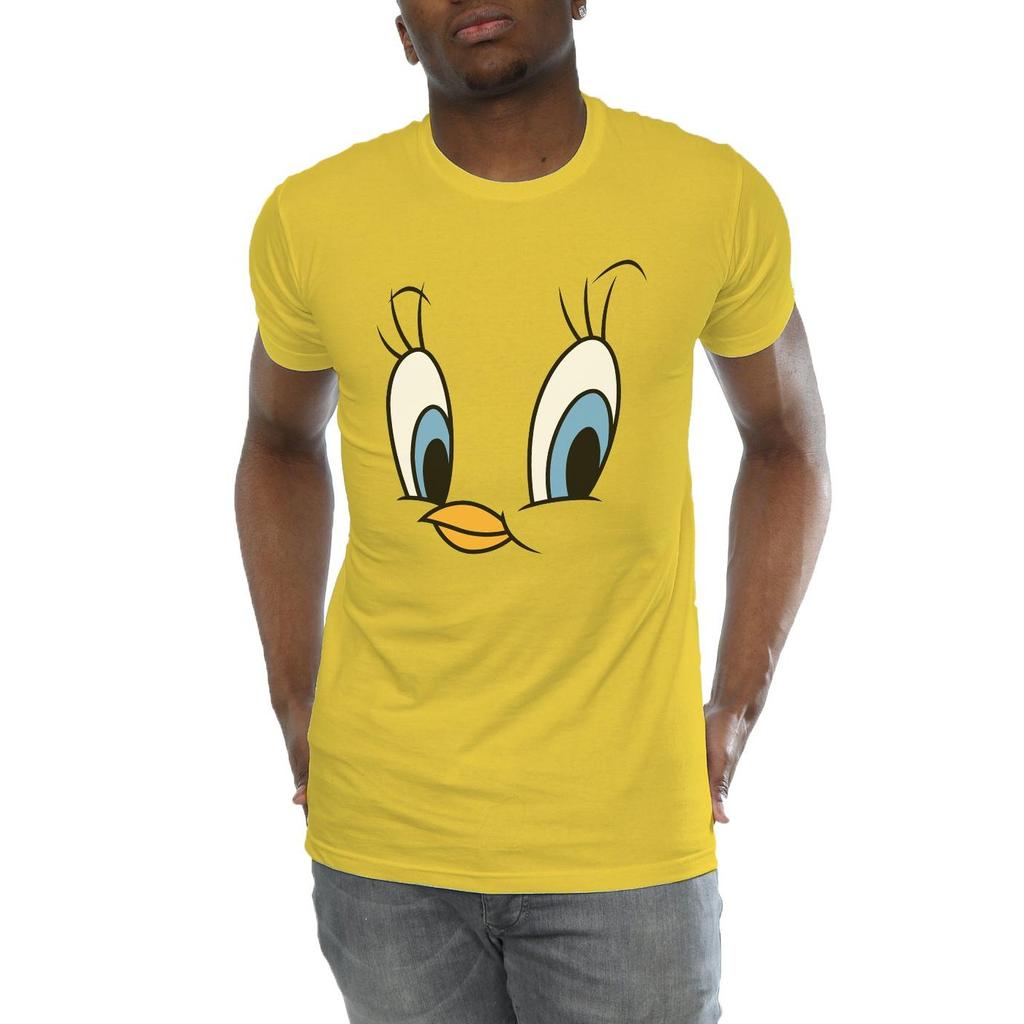 Looney Tunes Mens Tweety Pie Face T-Shirt