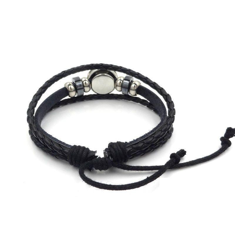 Handmade Woven Leather  Multilayer Bracelet Bangles For Women Men Vintage  Jewelry Gift