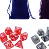 35Pcs Polyhedral Dices Set, Multi Sides Gaming D20 D12 D10 D8 D6 D4 for Party Supplies
