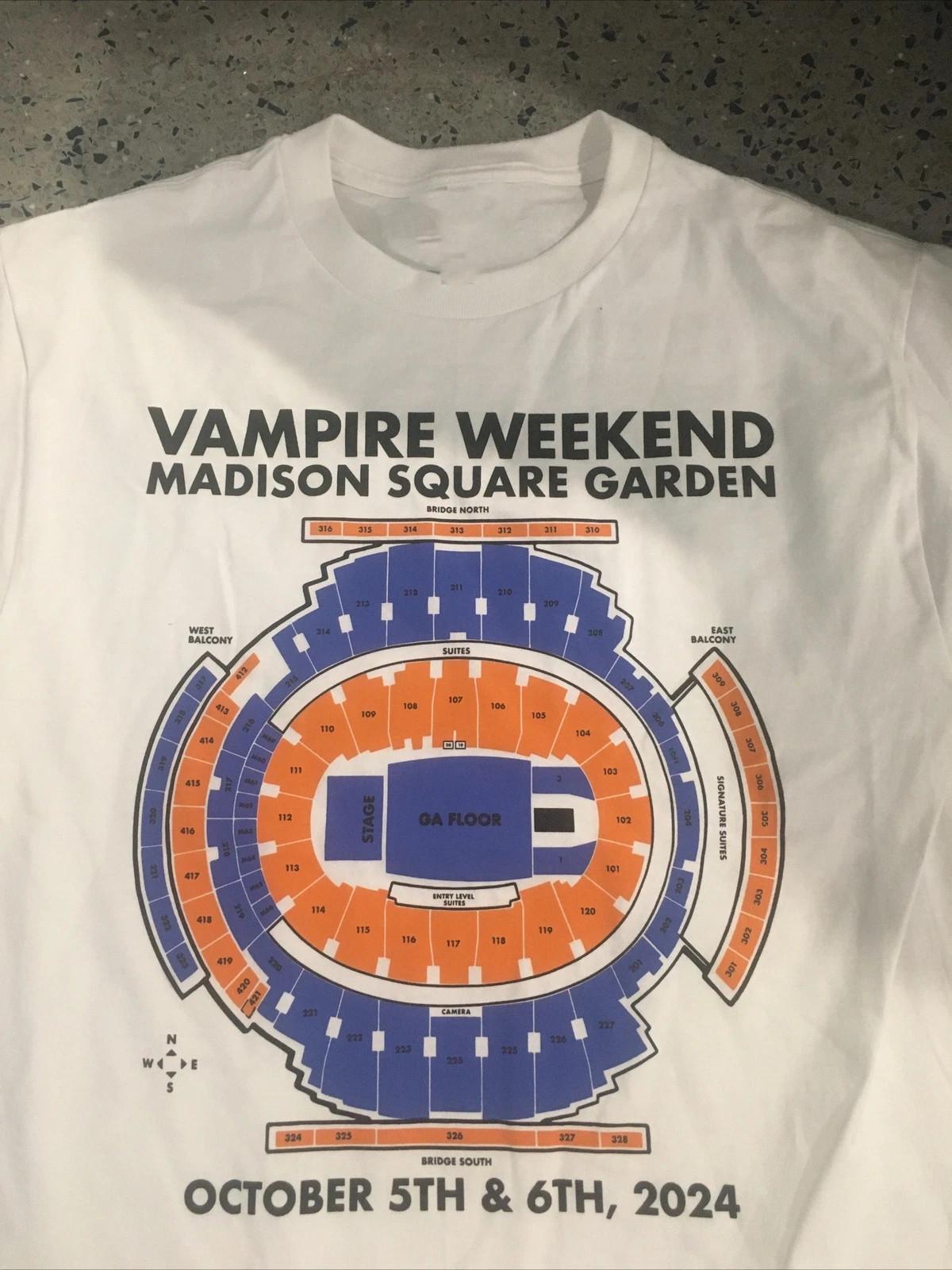NEW Vampire Weekend Band Tour Concert Cotton White T Shirt S-5XL AG70 S