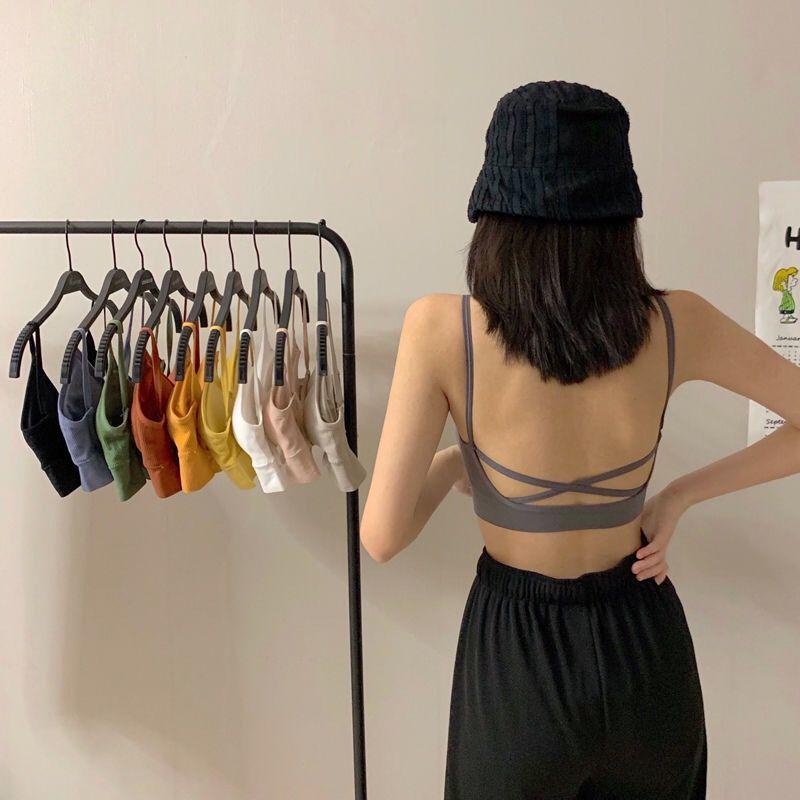 Beautiful Cross-Border Wireless Bra with Stylish Back Straps - Perfect for Students and Trendsetters