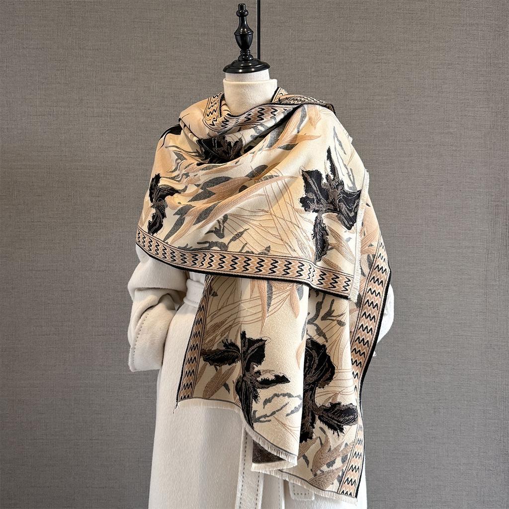 Autumn Cashmere Scarf For Women Thick Warm Winter Blanket Female Luxury Quality Shawl Wrap Bufanda Poncho Echarpe Pashmina