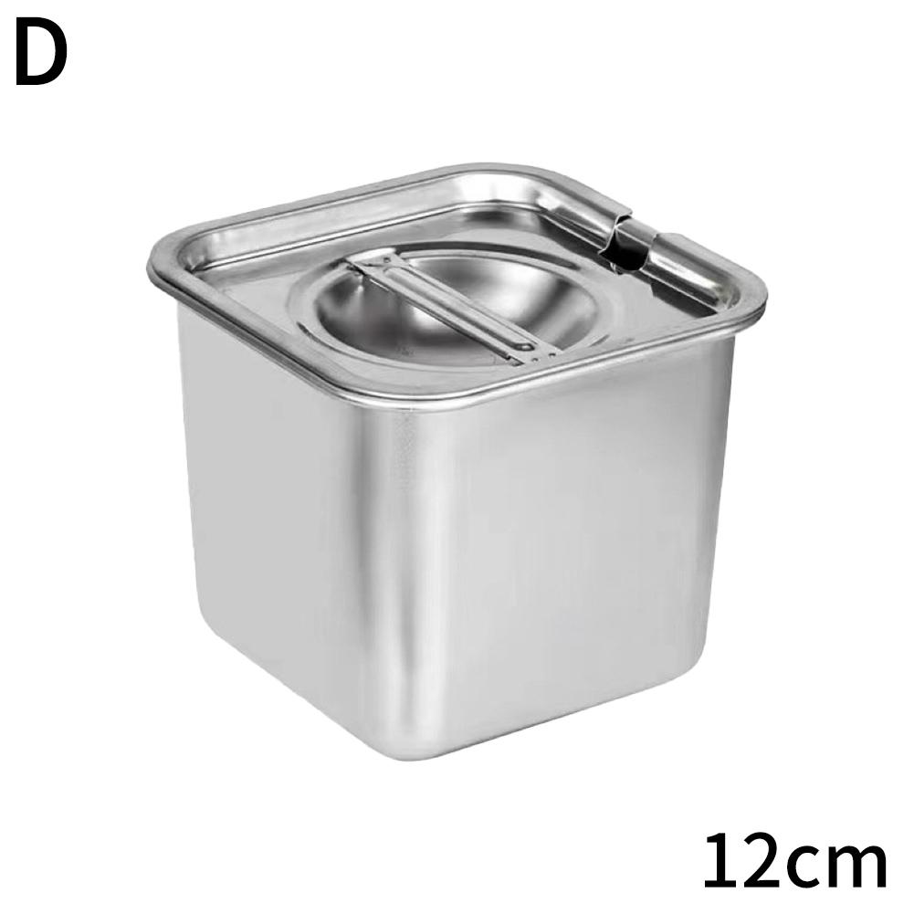 Square Basin Rectangle Tray Basin With Lid GN Pan Stainless Steel Food Pan Chafing Buffet Restaurant Milk Tea Shop Seasoning Box