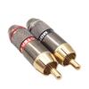 Gold-Plated Copper RCA Audio Plug, Self-Locking, 6.0mm