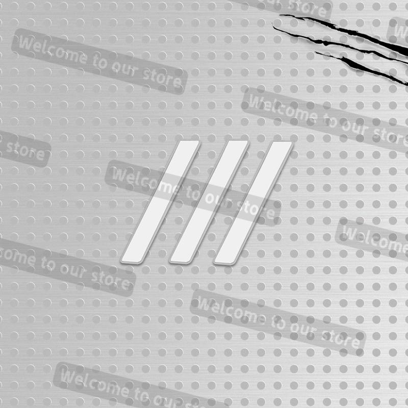 3D Metal Car Styling Decorative Strips Emblem Decals Rear Trunk Body Badge For b444 RCZ GT 306 307 207 208 3008 508 2008 3008 444b