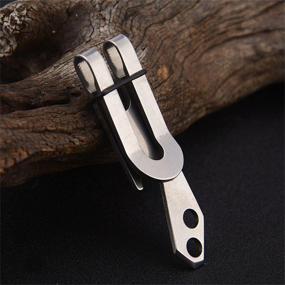 Holder Stainless Steel Metal Clip Waist Clip Bill Clip Cash Holder Money Clips Hanging Keyhchains
