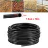Sistema de Irrigação por Gotejamento para Jardim em PVC 10m Mangueira 3/5mm Pomar Estufa Árvores Frutíferas Suspensas Microaspersão Tubo Preto 1/8" 1 Rolo