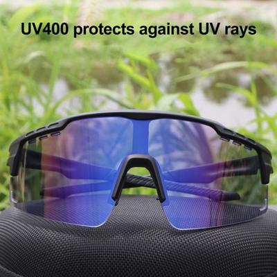 משקפי רכיבה חיצוניים פוטוכרומיים הגנת UV עמיד לרוח קל משקל גברים נשים ריצה אופני הרים משקפי ספורט משקפי משקפיים