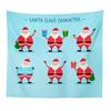 Christmas Series Santa Claus Pattern Tapestry TV Background Wall Landscape Tapestry Cloth Hanging Cloth