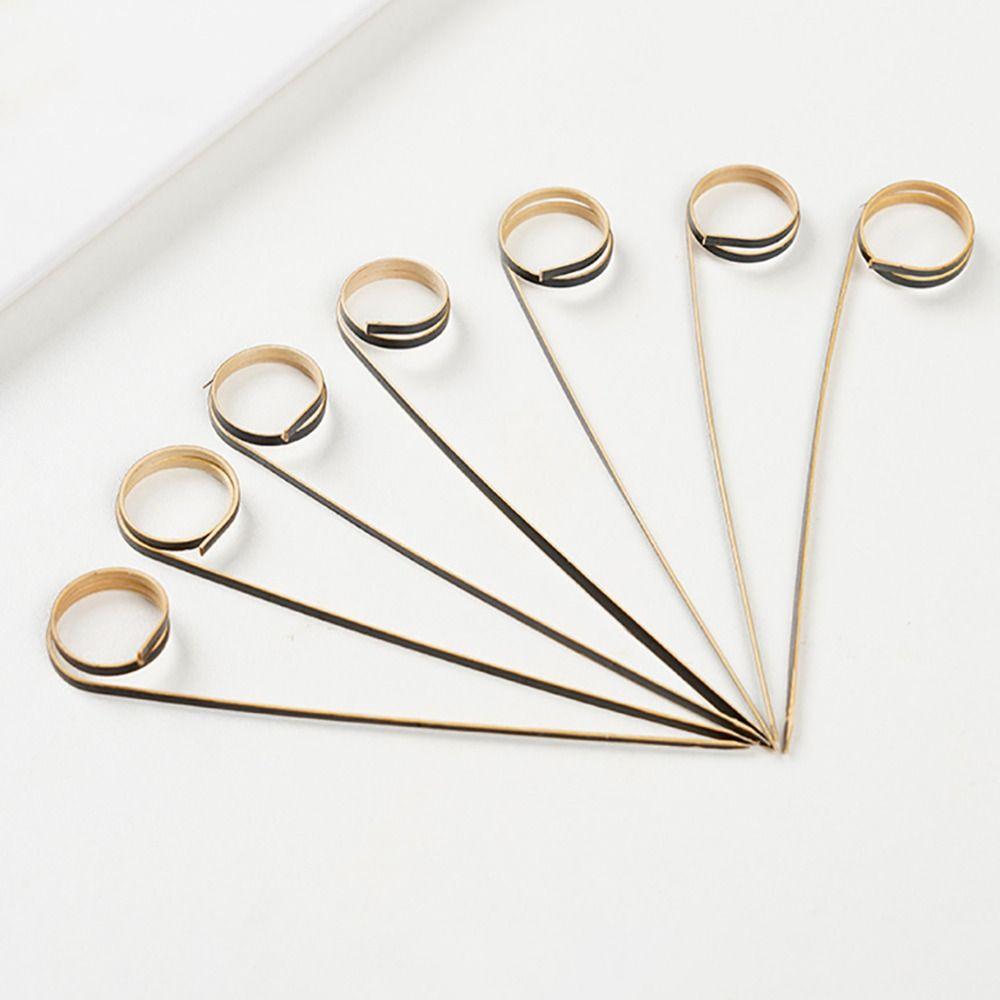 Eco-friendly Skewer Sticks Picks 100Pcs/bag Toothpick New Bamboo Cocktail