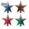 Xmas Tree Topping Ornament Glitter Sequins Star Topper Shiny Sparkly Treetop Topper Ornament Shatter-Proof Christmas Decoration for Holiday