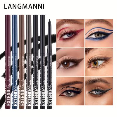 Matte Glitter Gel Eyeliner Pencil Smooth Waterproof Blue Brown Eyeliner Fast Dry Matte Concealer Pen Long Lasting Eyes Makeup