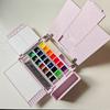 Foldable Travel Painting Box Portable Student Art Supplies Outdoor Sketching Painting Watercolor/gouache Ceramic Palette Cases