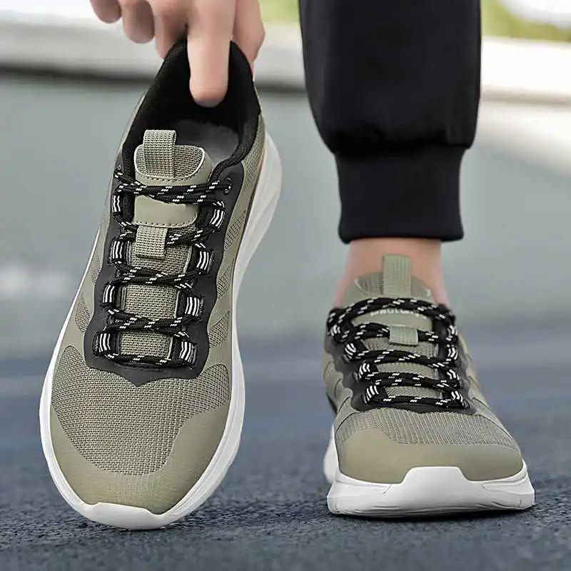 Fashion Round Foot Spring Men 44 Size Shoes Walking For Spring Sneakers To Play Basketball Sports Shooes Tensi Wide Foot Sneskers