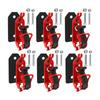 6 Pieces Hinged Tool Clamp with Rubber Strap SpaceSaving Hatchet Mounting Easy to Install Axe