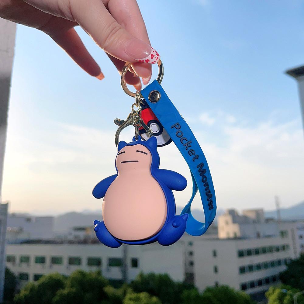 Adorable Pikachu Silicone Keychain Cute Creative Character Hanging Accessory