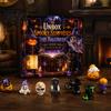 Miniature Horror Theme Ornaments Halloween Advent Calendar with 9 Mini Resin Figures, Day Spooky Countdown Small Props To Calendar, Surprise