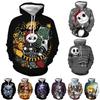Nightmare Before Christmas  3d Printed Pullover Hoodie Jacket Sweatshirts Coat