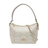 [Pre-Owned] Zip Top 20 Logo Zip Closure Coated Canvas Handheld Crossbody Shoulder Bag Small - Excellent #1QP0M32
