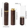 Portable Coffee Powder Stirrer, Loose Powder Stirrer, Suitable for Home, Kitchen, and Cafe Use (Second Generation, 6 Needles [Dark Color])