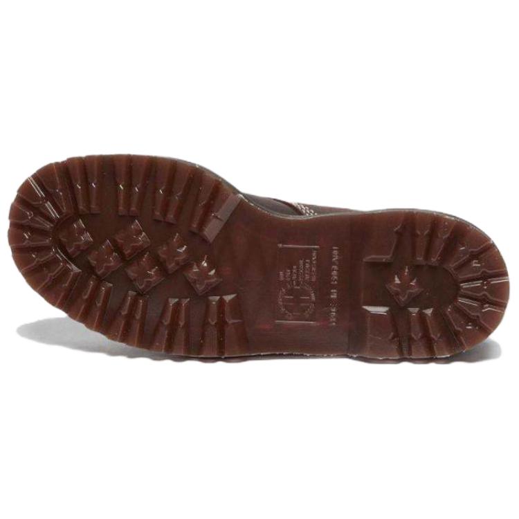 Dr. Martens 1460 Leather Fashion Simple Martin Boots Unisex Boots Red-Brown 31859749