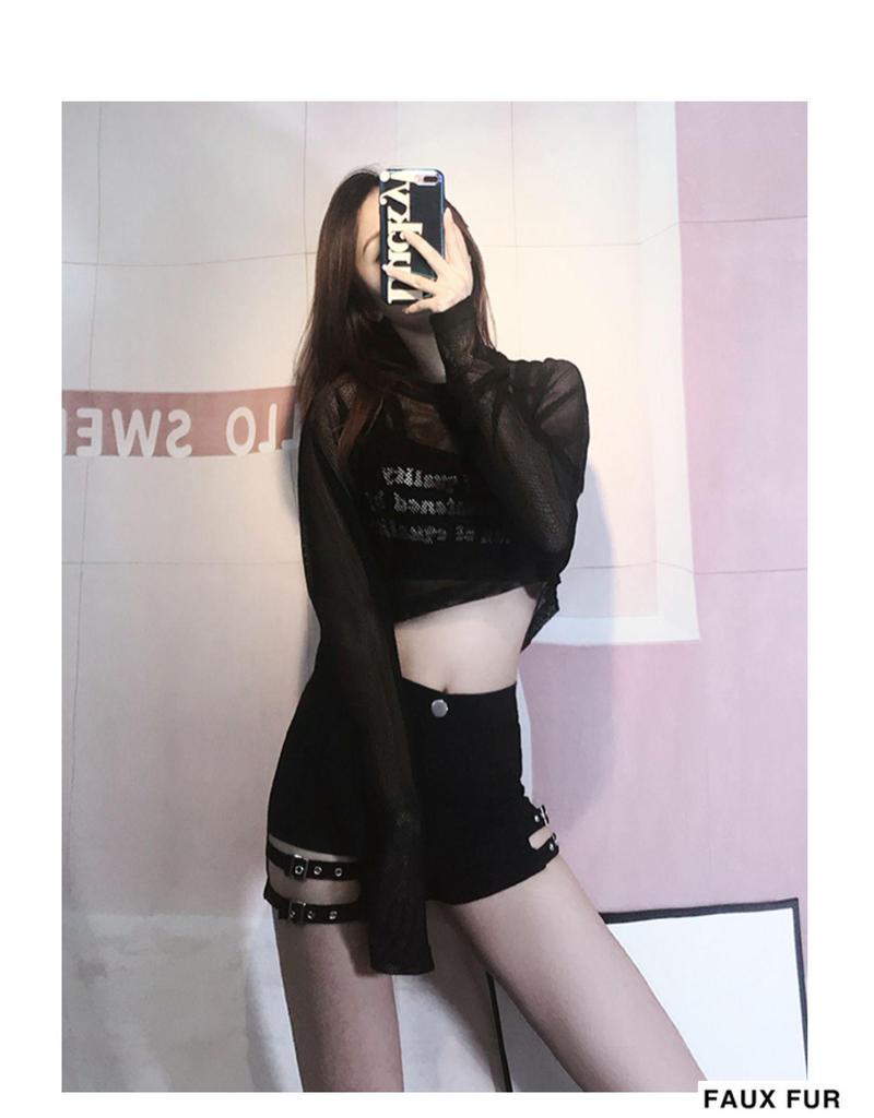 2025 Sexy Cutout High-Waist Plus Size Pole Dance Shorts Women's Summer Hot Pants