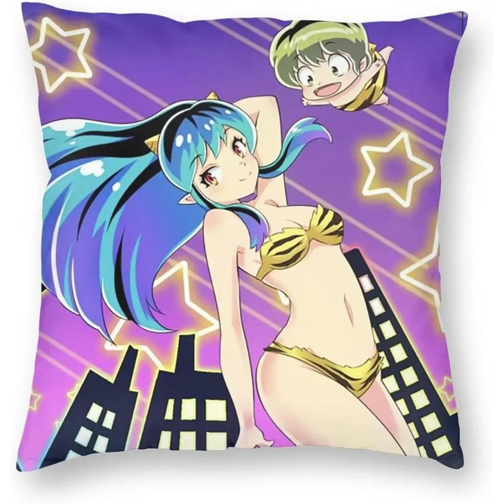 

Urusei Yatsura наволочки для подушек наволочки квадратные аниме декоративные чехлы подушки 45x45cm