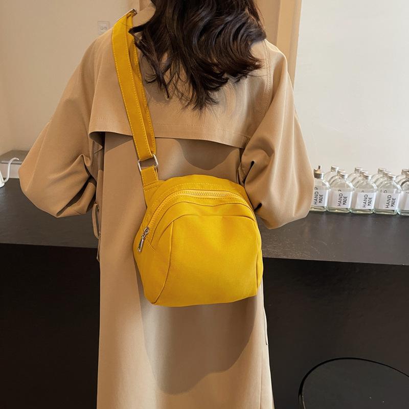 Japanese Casual Oblique Span Bag Small Fresh Student Simple Solid Color Shoulder Bag New Women's Fashion Small Bag