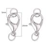 High Quality 12mm Alloy Lobster Clasp for DIY Jewelry, Perfect for Bracelets and Necklaces. Single Circle Combination.