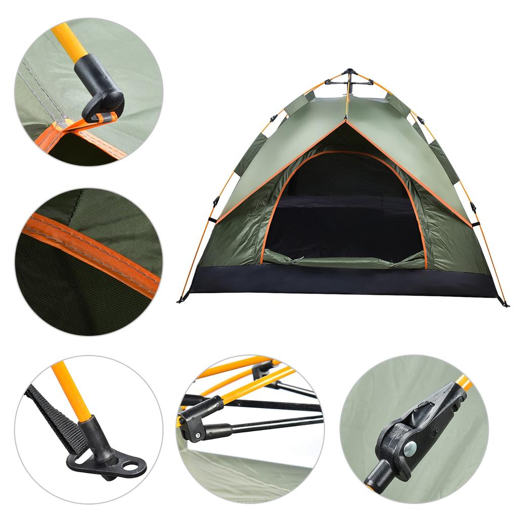 Wodoodporny Namiot Kempingowy Turystyczny Przenośny Anti?Namioty automatyczne UV do użytku na zewnątrz dla rodziny 3?4 osoby