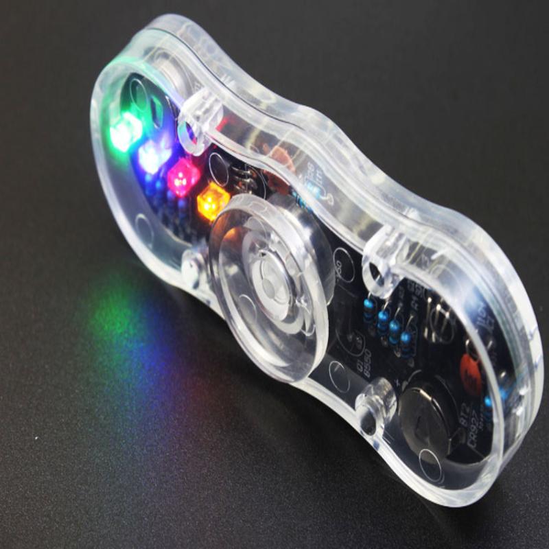 LED Rotující Gyroskop DIY Kit SMD Pájení POV Rotace Barevná Dioda Světelný Tréninkový Gyroskop Kit Sada pro Pájecí Praxi