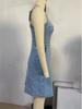Spring/Summer 2024 Slimming Sleeveless Denim Dress for Women