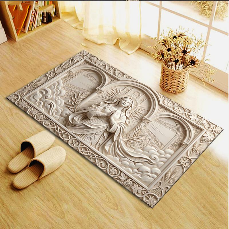 2025 New The Holy Mother Carpet Rug for Living Room Bedroom Home Sofa Decoration,Kids play Non-slip Floor Mat10