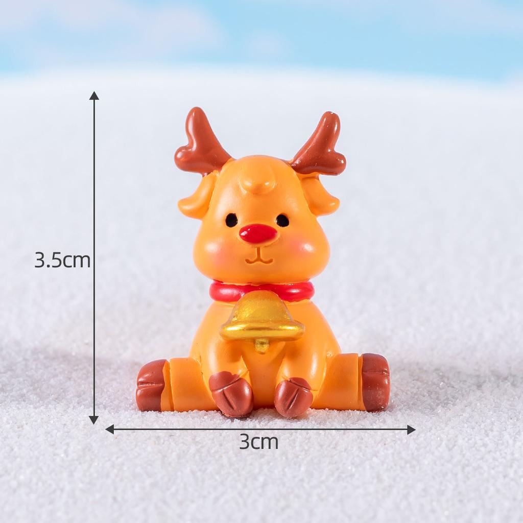 Mikro-Landschaft kreativ Weihnachtsmann niedlicher Schneemann Kristallkugel Dekorationszubehör Desktop kleine Ornamente